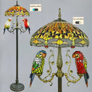 Axyaa Stained Glass Floor Lamp Retro Style for Living Room & Bedroom