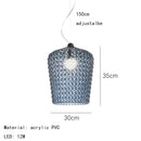 Axyaa Nordic Acrylic LED Hanging Chandelier Pendant Lamps for Home Lighting