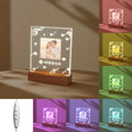 Custom Portrait Acrylic Lamp with Song & Photo for Axyaa Couples Gift