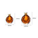 Axyaa Pomegranate Glass Vase Terrarium Arrangement Figurine Accessories