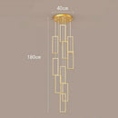 Axyaa Nordic Stair Chandelier Ceiling Light for Living and Dining Room