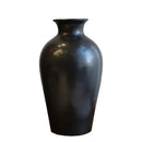 Axyaa Black Ceramic Vase & Flower Arrangement for High-End Chinese Living Room Décor