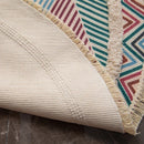 Axyaa Moroccan Cotton Linen Printed Floor Rug for Home Decor, Bedroom, Living Room