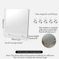 Axyaa Acrylic Memo Board with Magnetic Desktop Design - Clear, Reusable & Writable