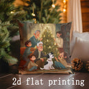 Axyaa Christmas Pillow Covers for Sofa, Bedroom, Car - Assorted Prints Pattern Pillows