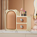 Axyaa Rotating Makeup Brush Holder with Drawer and Dustproof Lid