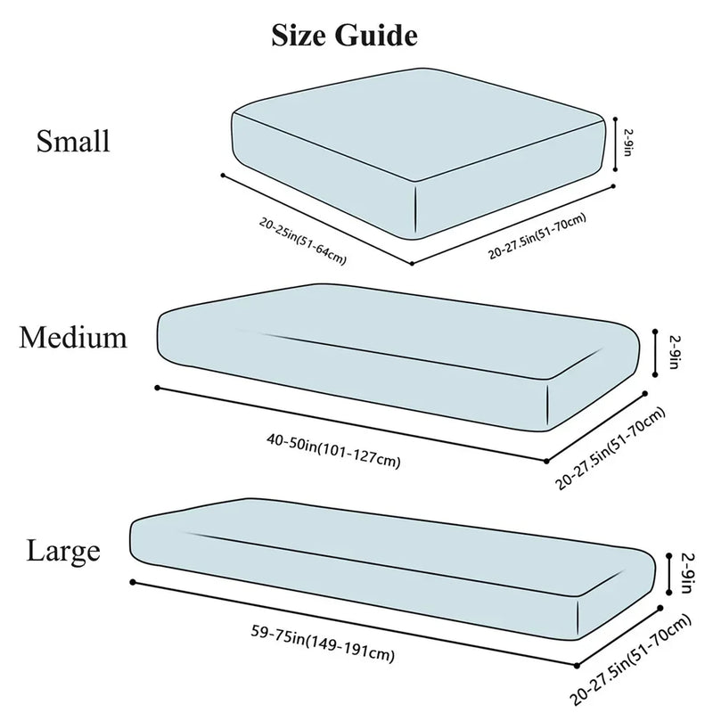 Axyaa Stretch Sofa Cover Slipcover Protector with Elastic Bottom