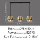 Axyaa Nordic Minimalist Golden Pendant Lights for Luxury Aesthetic in Aisle, Restaurant & Bedroom