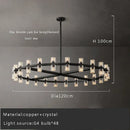 Axyaa Crystal Led Chandeliers - Luxury Gold Hanging Lamps for Living Room