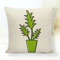 Axyaa Floral Linen Pillowcase 45*45cm for Home & Office Decor