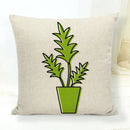 Axyaa Floral Linen Pillowcase 45*45cm for Home & Office Decor