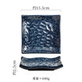 Axyaa Hammer Pattern Ceramic Sushi Dessert Snack Plates for Molecular Cuisine