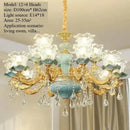Luxurious French Countryside Ceramic Chandelier by Axyaa