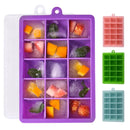 Axyaa Silicone Ice Cube Square Tray Mold Kitchen Tool for DIY Ice Blocks
