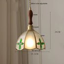 Axyaa Butterfly Glass Copper LED Pendant Lamp for Home Indoor Decor