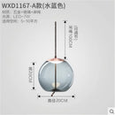 Axyaa Glass Pendant Light: Modern LED Lamp for Dining Rooms, Bedrooms, and Bar Counters