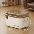 Axyaa Stackable Plastic Toy Storage Box with Lid - Organizing Container for Snacks, Cosmetics, and More.