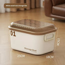 Axyaa Stackable Plastic Toy Storage Box with Lid - Organizing Container for Snacks, Cosmetics, and More.