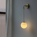 Axyaa Luxury White Ball LED Wall Lamp for Home Interior Lighting