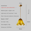 Axyaa Hand-Painted Glass Bellina Pendant Light for Home Decor