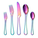 Axyaa Stainless Steel Cutlery Set - Knife, Fork, Spoon, Teaspoon & Dessert Spoon