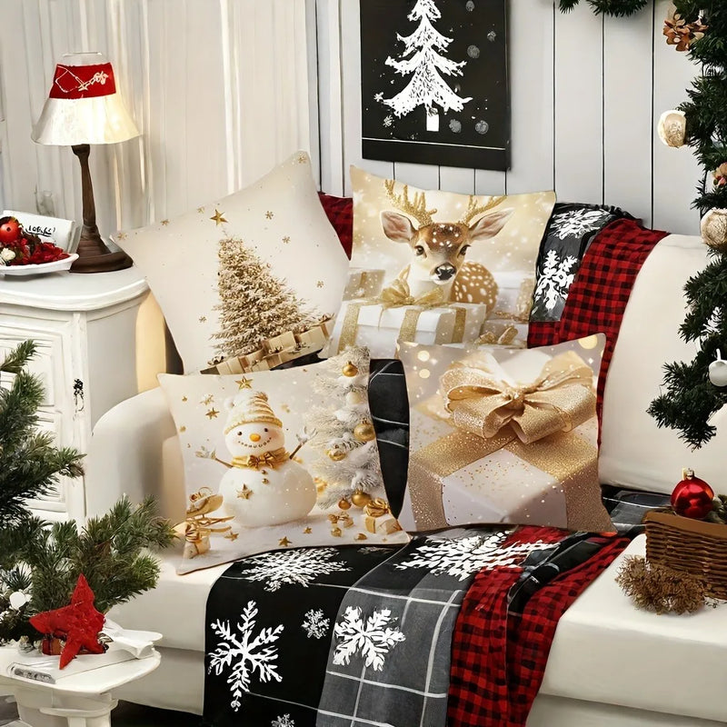Holiday Pillowcase Set for Festive Home Decor by Axyaa