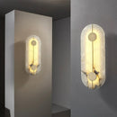 Axyaa Marble Wall Lamp Bedroom Living Room Copper Alabaster Lighting