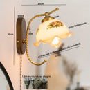 Axyaa Modern Iron Glass LED Wall Lights for Home Decor, 4w Bedside Lamp