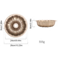 Axyaa Fluted Tube Cake Pan: Premium Heavy Duty Carbon Steel Baking Mold