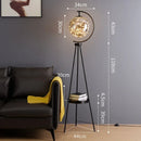 Axyaa Luxury Moon LED Floor Lamp - Nordic Minimalist Creative Art Desk Lamp