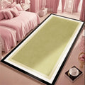 Axyaa Fluffy Pink Carpet: Soft, Minimalist Style Rug for Girl Bedroom, Living Room