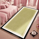 Axyaa Fluffy Pink Carpet: Soft, Minimalist Style Rug for Girl Bedroom, Living Room
