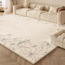 Axyaa Plush Cream Style Bedroom Rug for Cozy Living Room Decor & Soft Bedside Touch