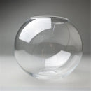Axyaa Hand Blown Clear Glass Globe Lampshade with 2 Ends Opening
