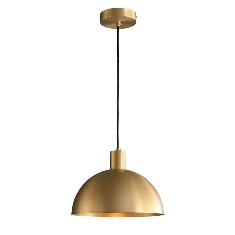 Axyaa Nordic Modern Copper LED Pendant Lights 20cm 25cm