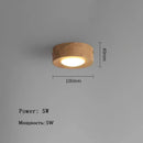 Axyaa Ash Wood LED Ceiling Spotlights - Modern Home Decor Lighting