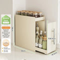Axyaa Kitchen Pull-out Spice Rack Seasoning Organizer for Countertop Storage