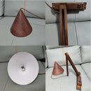Axyaa Retro Wood Metal LED Pendant Wall Lamp for Bedroom Living Dining Room