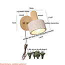 Axyaa Yellow Travertine LED Wall Lamp - Nordic Style Up Down Rotate Stair Light