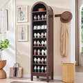Axyaa Arched 8-Tier Shoe Cabinet with Adjustable Shelves