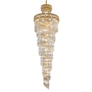Axyaa Luxe Spiral Staircase Crystal Chandelier for Hotel Lobby, Villa & Duplex Hall