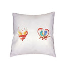 Axyaa Love Birds Red Tree Cushion Cover - Bedroom Decor Pillowcases