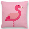 Axyaa Cartoon Animals Cushion Cover - Cat Flamingo Penguin Rabbit Pillow Case