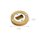 Axyaa Bamboo Beer Bottle Opener Fridge Magnet Bar Home Party Tool