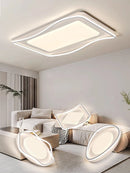 Axyaa Nordic White Ceiling Lamp for Minimalist Home Decor & Lighting Control