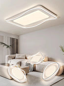Axyaa LED Ceiling Lamp with Remote Control for Nordic Minimalist White Living Room