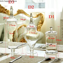 Axya Clear Glass Candy Jar Wedding Display Decorative Storage Bottle