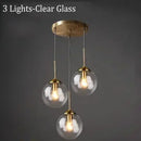 Axyaa Glass Ball LED Pendant Chandelier for Home Lighting Decoration