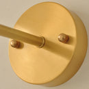 Axyaa Modern Copper LED Wall Sconce with Pull Chain Switch