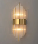 Axyaa Crystal Glass LED Wall Lamp Sconce for Bedroom Living Study Room Home Decor